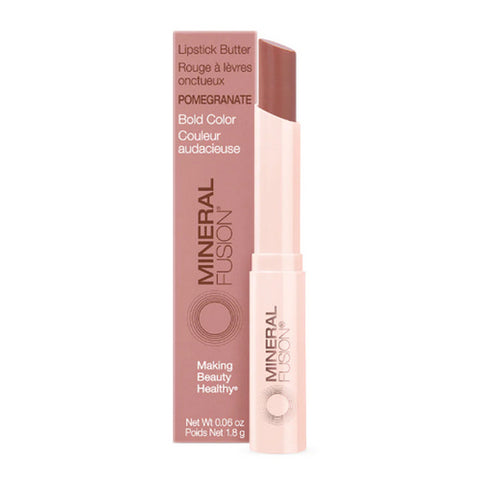 Mineral Fusion, Pomegranate Lipstick Butter, 0.06 Oz
