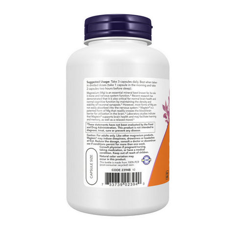 Now Foods, Magtein, 180 Veg Caps