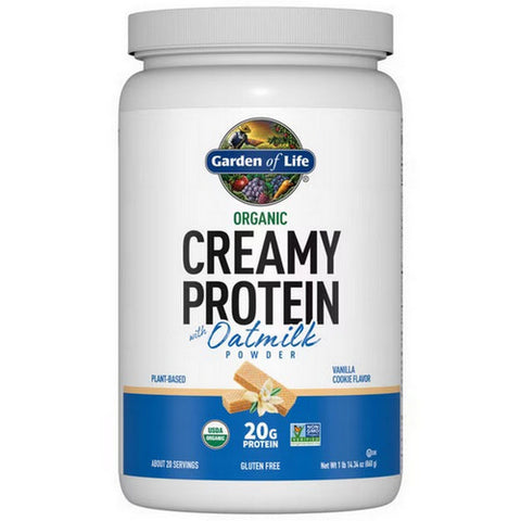 Garden of Life, Organic Creamy Protein with Oatmilk Vanilla Cookie, 860 Grams