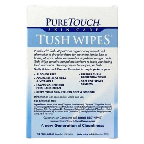 PureTouch Skin Care, Flushable Moist Wipes, 24 Count