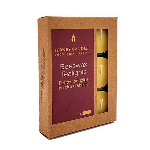 Honey Candle Co., Beeswax Tea Lights, 6 Count
