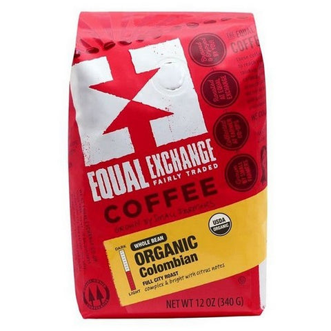 Equal Exchange, Organic Colombian Whole Bean Coffee, 12 Oz