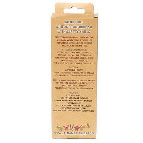 Jack N' Jill, Kids Silicone Toothbrush Stage 2 (12 To 24 months) Toothbrush, 1 Count
