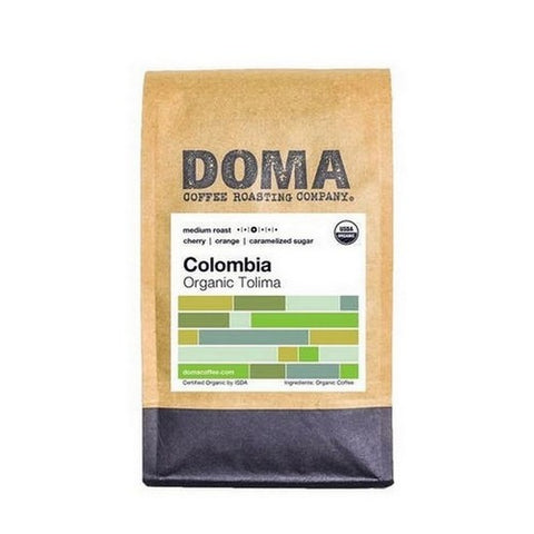 DOMA Coffee Roasting Company, Organic Colombia Whole Bean Coffee, 12 Oz