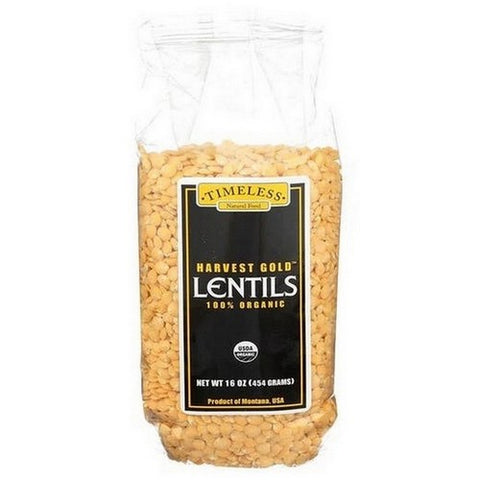Timeless Natural Foods, Organic Harvest Lentils, 16 Oz