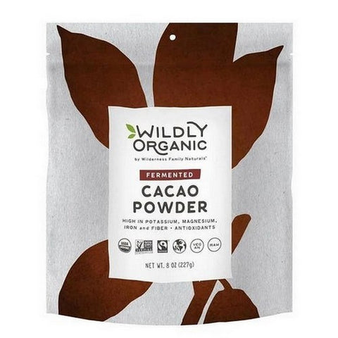 Wildly Natural, Organic Fermented Cacao Powder, 8 Oz