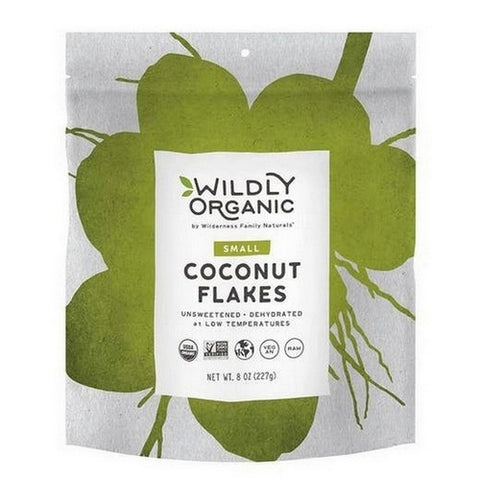 Wildly Natural, Unsweetened Coconut Flakes, 8 Oz