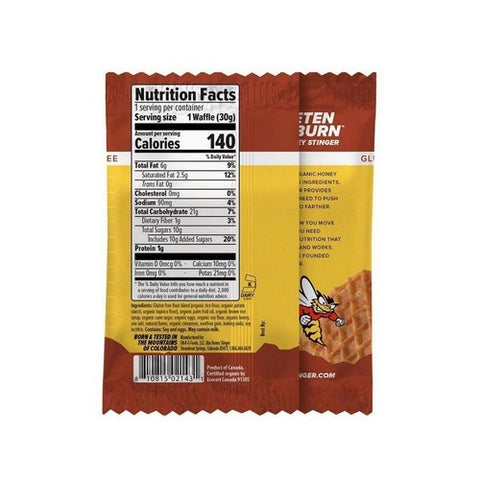 Honey Stinger, Organic Cinnamon Waffles, 1.06 Oz
