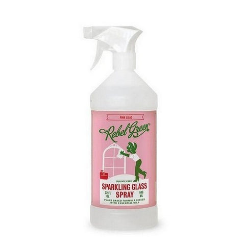 Rebel Green, Green Glass Cleaner Pink Lilac, 32 Oz