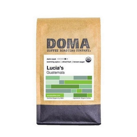 DOMA Coffee Roasting Company, Lucias Dark Whole Bean Coffee, 12 Oz