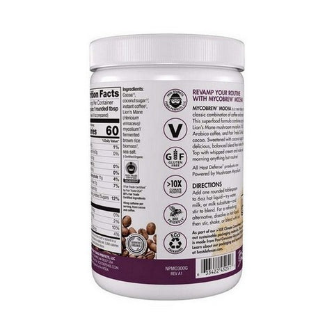 Host Defense, MycoBrew Mocha Powder, 10.5 Oz