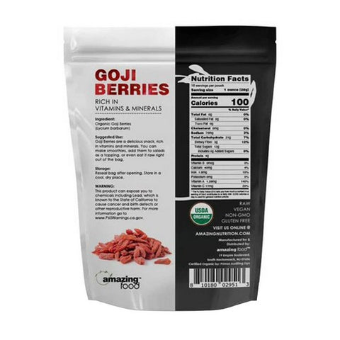 Amazing Nutrition, Amazing Foods Organic Goji Berries, 1 Lb