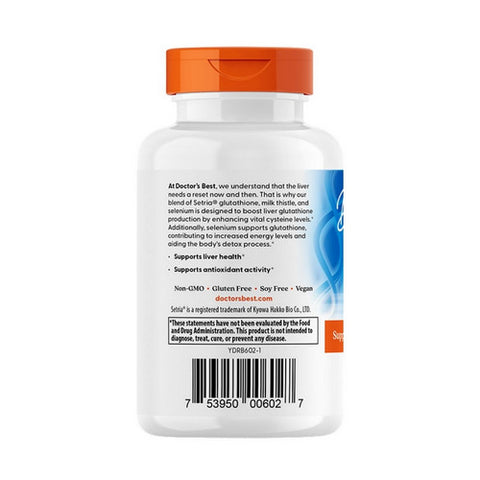 Doctors Best, Glutathione with Milk Thistle, 60 VegCaps