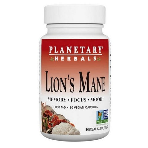 Planetary Herbals, Lion's Mane, 500 mg, 30 VegCaps