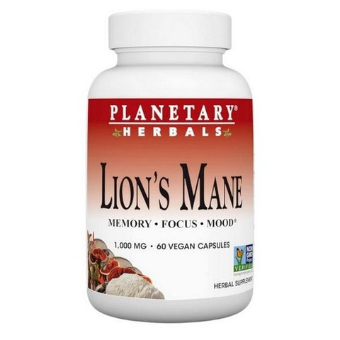 Planetary Herbals, Lion's Mane, 500 mg, 60 VegCaps