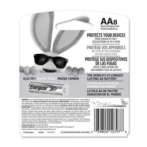 Energizer, Max AA Alkaline Batteries, 8 Each
