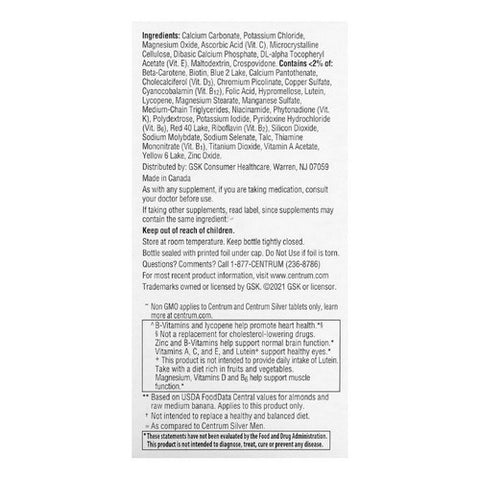 Centrum, Minis Men 50 Plus Multivitamin, 160 Tabs