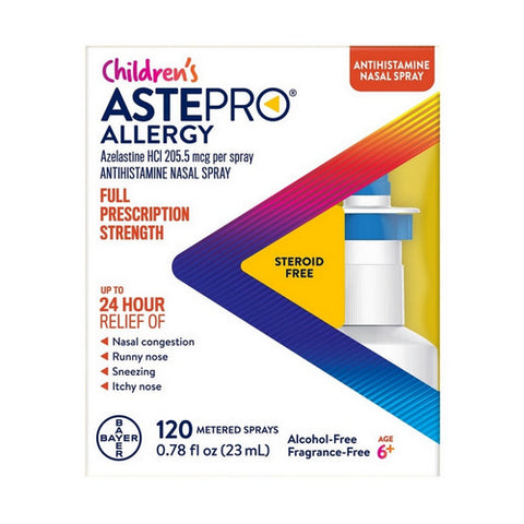 Children's Azelastine Hydrochloride Allergy Antihistamine Nasal Spray 120 Count by Astepro