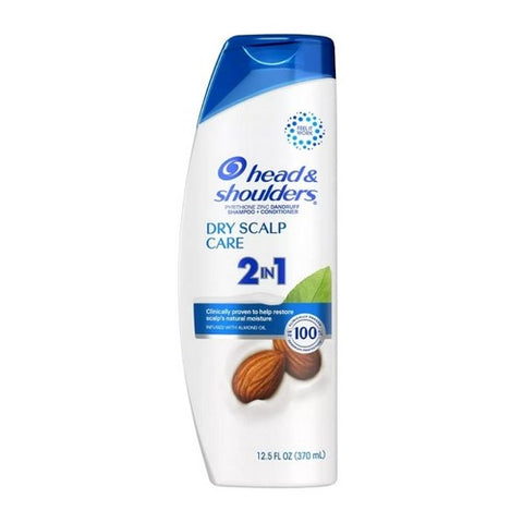 Head & Shoulders, 2 In 1 Dry Scalp Care Dandruff Shampoo Plus Conditioner, 12.5 Oz