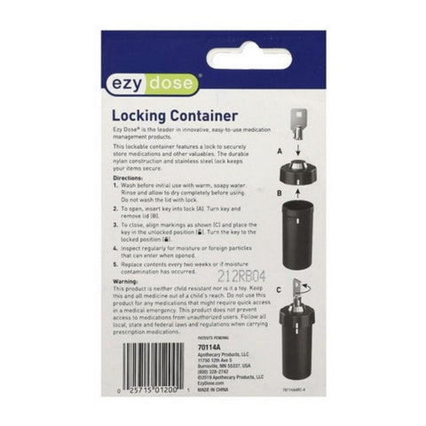 Ezy Dose, Locking Container, 1 Each