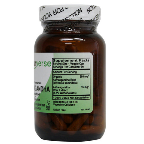 Naturverse, Ashwagandha Powder Capsules, 90 VegCaps