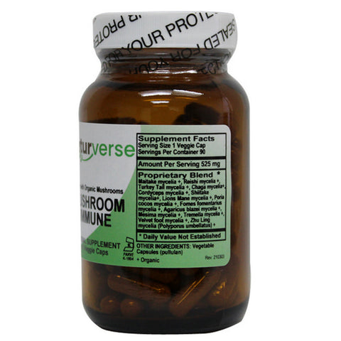 Naturverse, Mushroom Immune Powder Capsules, 90 VegCaps