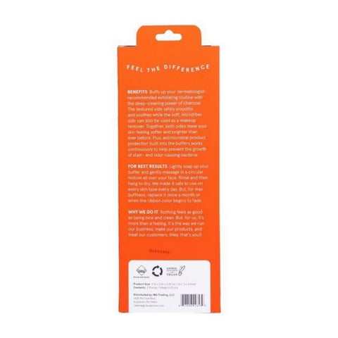 Cleanlogic, Dual-Texture Facial Buffers Charcoal Infused Sensitive Skin, 3 Count