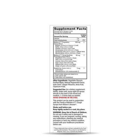 Nature's Answer, Mullein X Throat Spray, 2 Oz