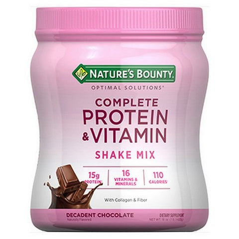 Nature's Bounty, Complete Protein And Vitamin Shake Mix, 16 Oz