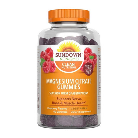 Sundown Naturals, Magnesium Gummies, 60 Count