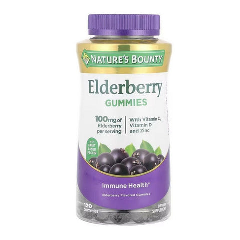 Nature's Bounty, Elderberry Gummies, 120 Count