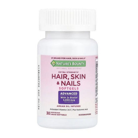 Nature's Bounty, Hair Skin And Nails Extra Strength Biotin, 30 Count