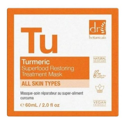 Dr Botanicals, Turmeric Superfood Restoring Treatment Mask, 2 Oz