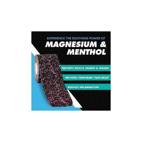 Heali, Precut Synthetic Silk Kinesiology Tape For Athletes With Magnesium And Menthol Pink Splatter, 1 Count