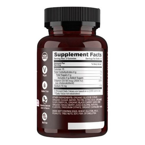 Yum-V's, Strong Earth Organic Vitamin D3, 60 Gummies