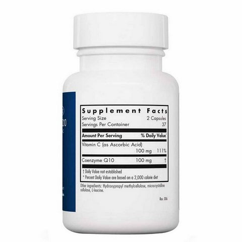Nutricology/ Allergy Research Group, Coenzyme Q10 With Vitamin C, 50 Mg, 75 Veg Caps