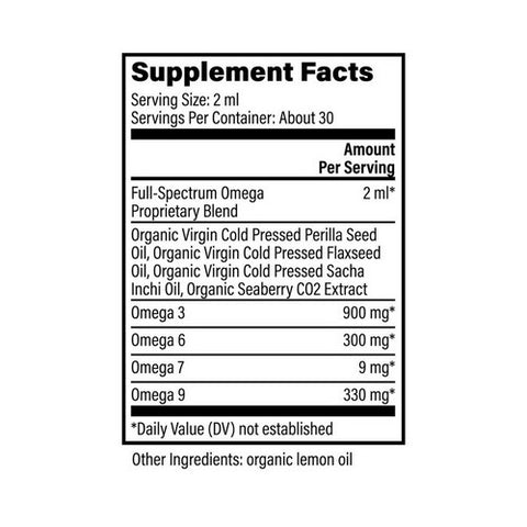Global Healing Center, Omega 3-6-7-9, 2 Oz