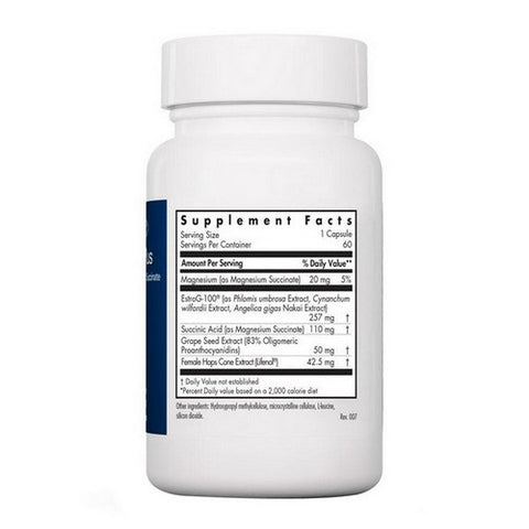 Nutricology/ Allergy Research Group, Flashes No More Menopausal Support, 60 Veg Caps