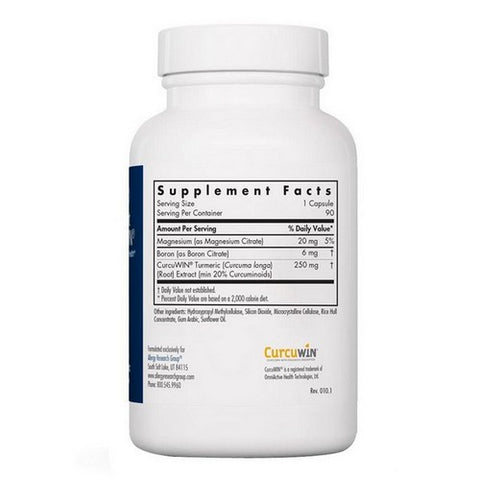 Nutricology/ Allergy Research Group, Boron Joint With CurcuWIN Connective Tissue And Bone Health, 90 Veg Caps