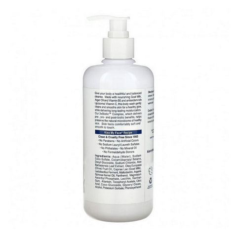 Kiss My Face, Goat Milk Body Wash Frgrance Free, 16 Oz