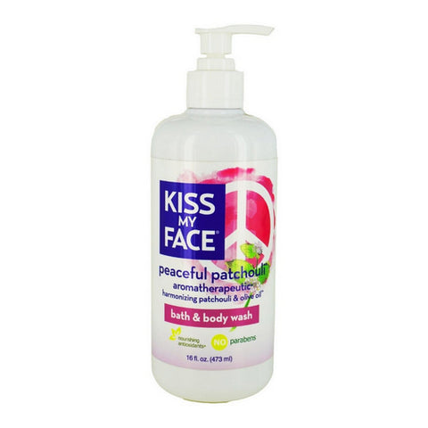 Kiss My Face, Peaceful Patchouli Shower Gel, 16 Oz