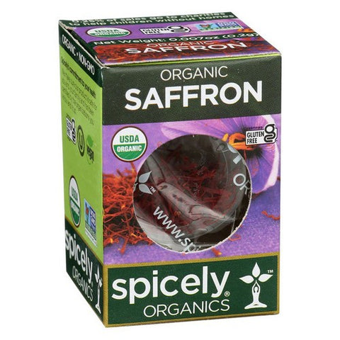 Spicely Organics, Organic Saffron, 0.007 Oz (Case Of 6)
