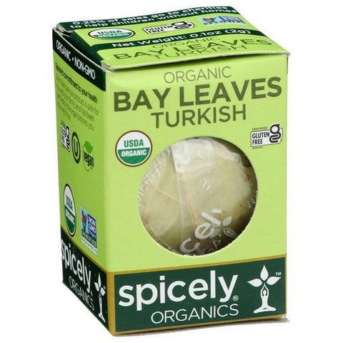 Spicely Organics, Organic Bay Leaves Turkish, 0.1 Oz (Case Of 6)