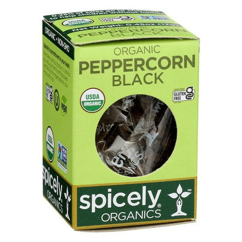 Spicely Organics, Organic Peppercorn Black, 0.45 Oz (Case Of 6)