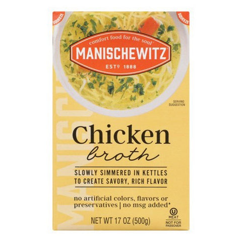 Manischewitz, Aseptic Chicken Broth, 17 Oz