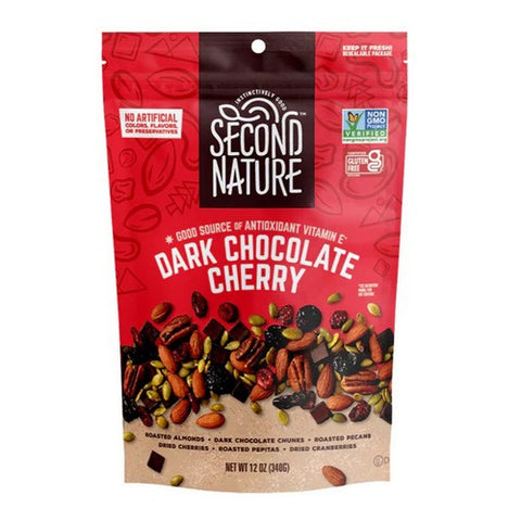 Second Nature, Dark Chocolate Cherry Mix, 12 Oz (Case Of 6)