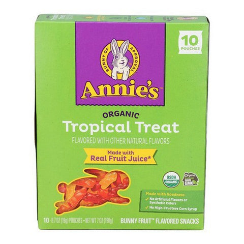 Annie's Homegrown, Tropical Art Fruit Snacks, 7 Oz (Case Of 8)