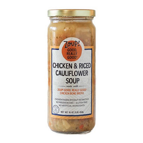 Zoup Good Really, Chicken And Riced Cauliflower Soup, 16 Oz (Case Of 6)