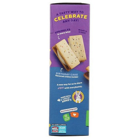 Annie's Homegrown, Organic Birthday Cake Graham Sandwiches, 8 Oz (Case Of 6)
