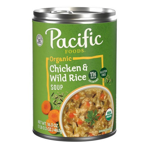 Pacific Foods, Organic Chicken And Wild Rice Soup, 16.3 Oz (Case Of 12)